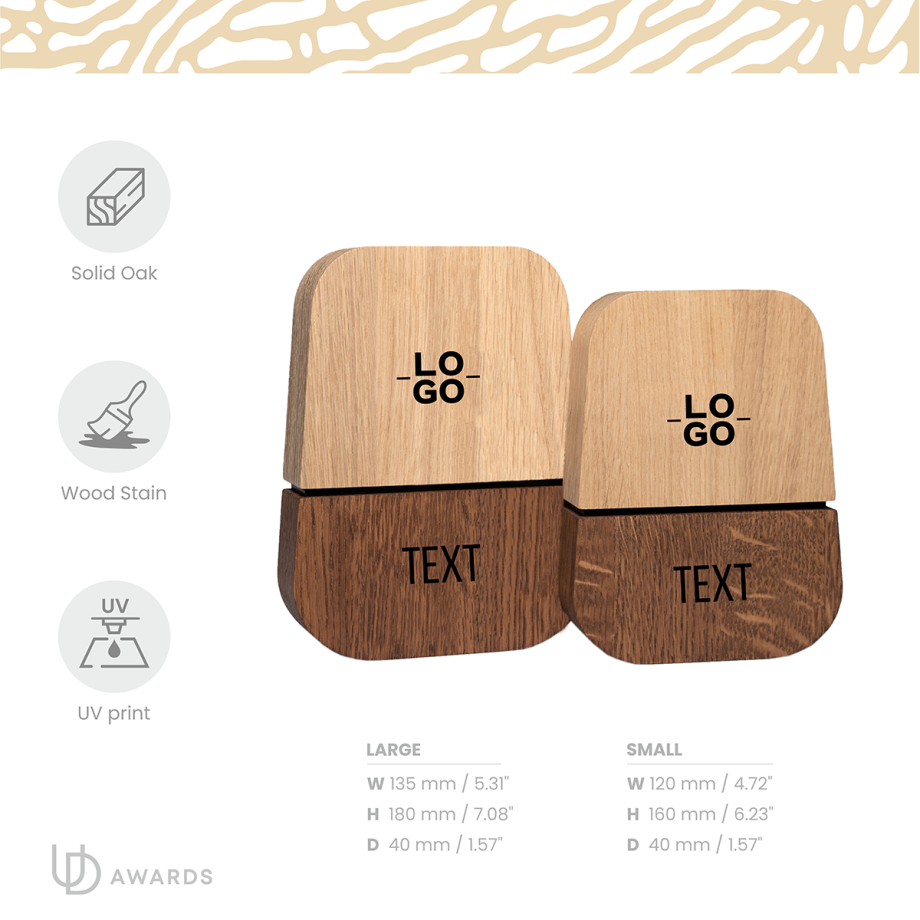 Dual-Tone Wooden Plaque