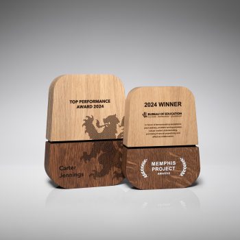 Dual-Tone Wooden Plaque