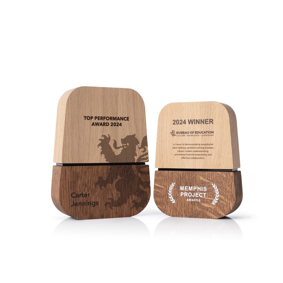 Dual-Tone Wooden Plaque