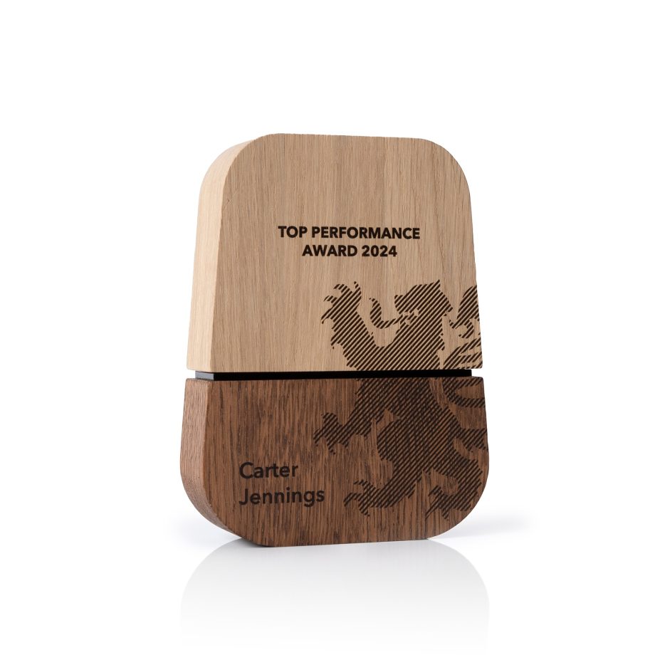Dual-Tone Wooden Plaque