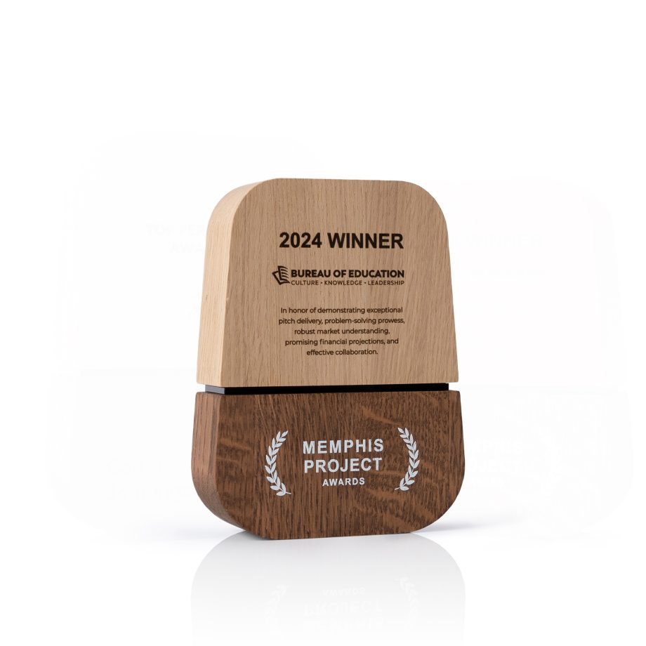 Dual-Tone Wooden Plaque