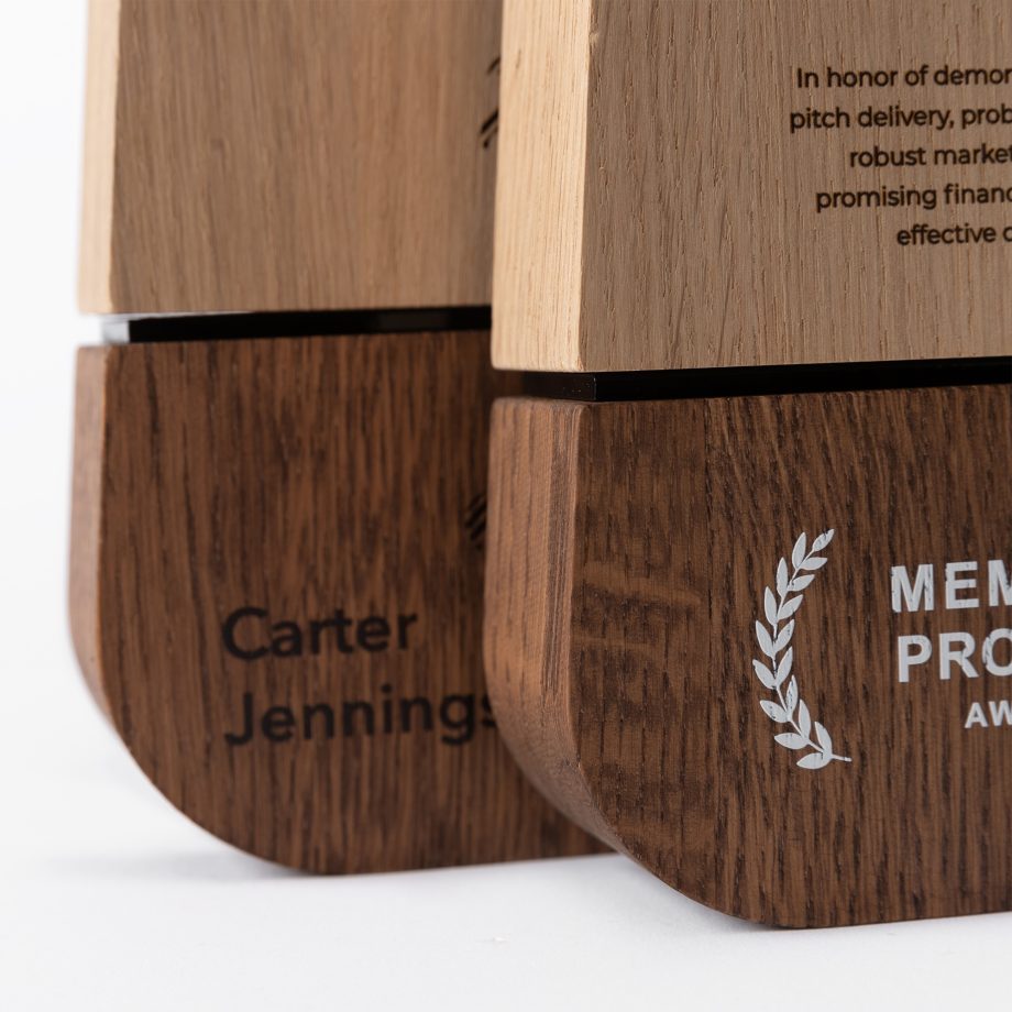 Dual-Tone Wooden Plaque