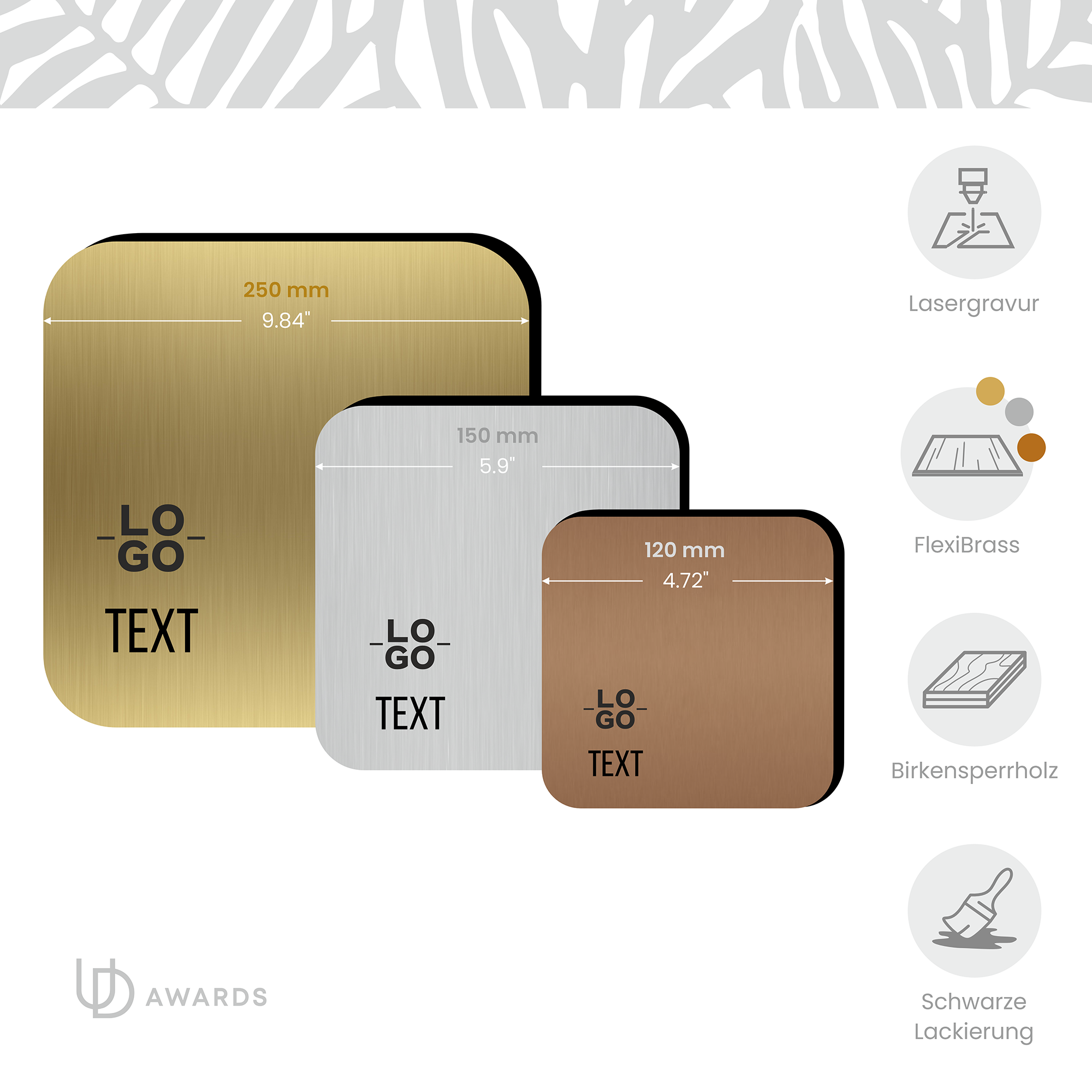 Meilenstein‑Eleganz‑Plakette