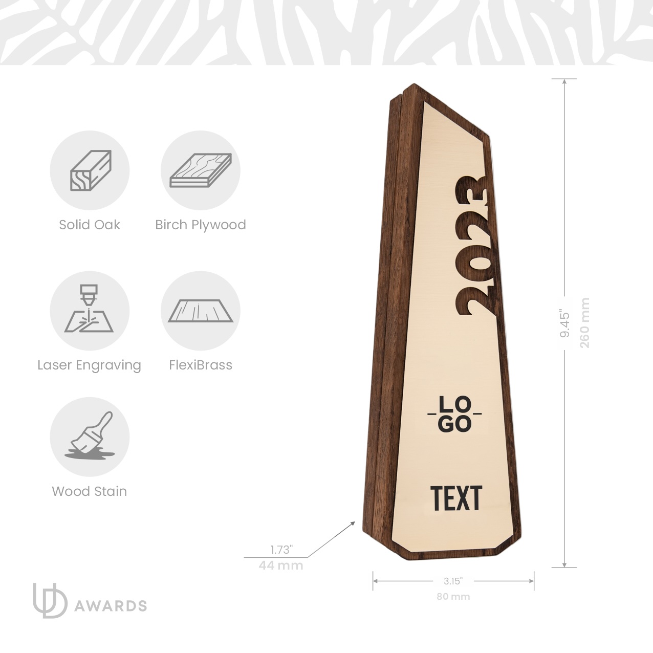 Premium Wooden Recognition Award