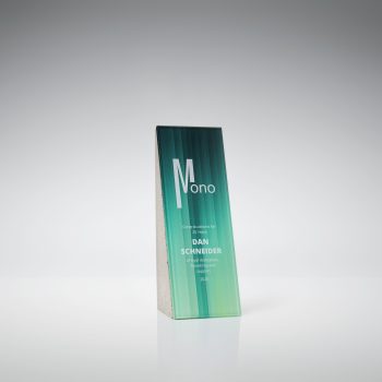 Modern concrete and plexiglass award trophy