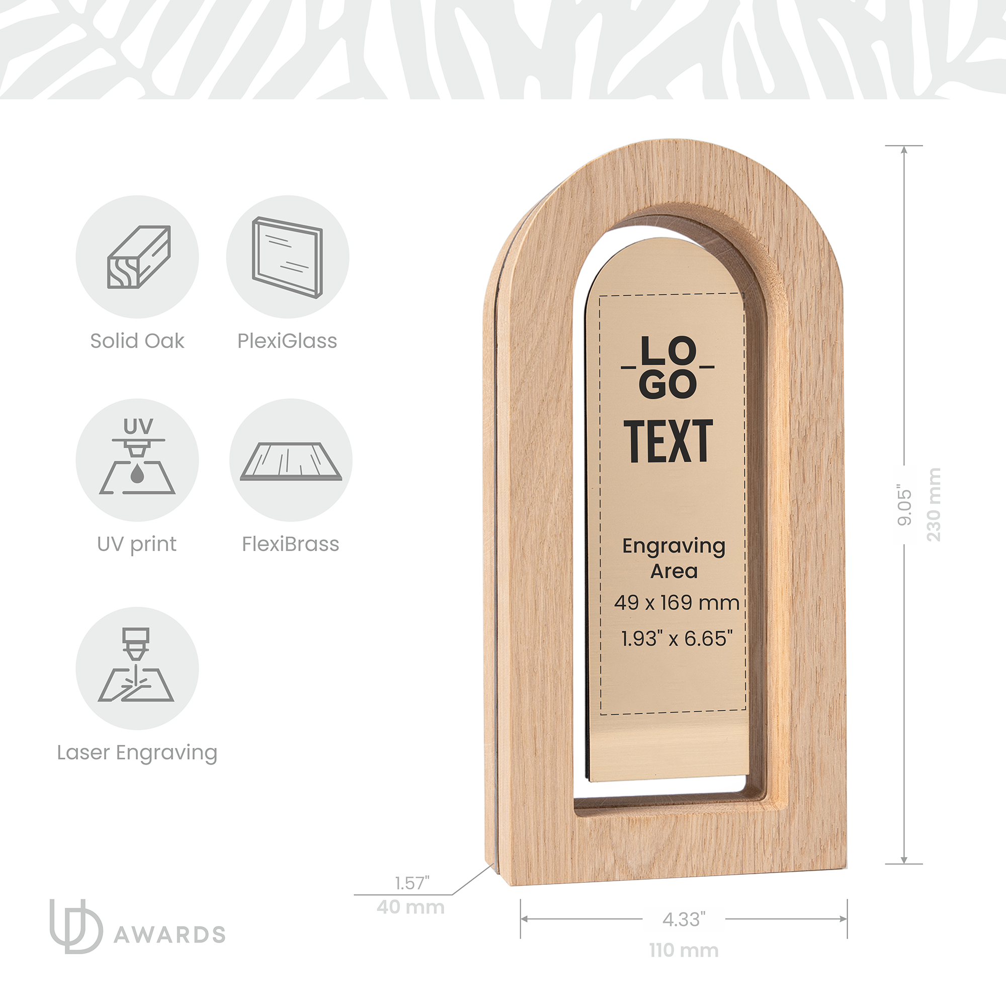 Custom Wooden Corporate Award