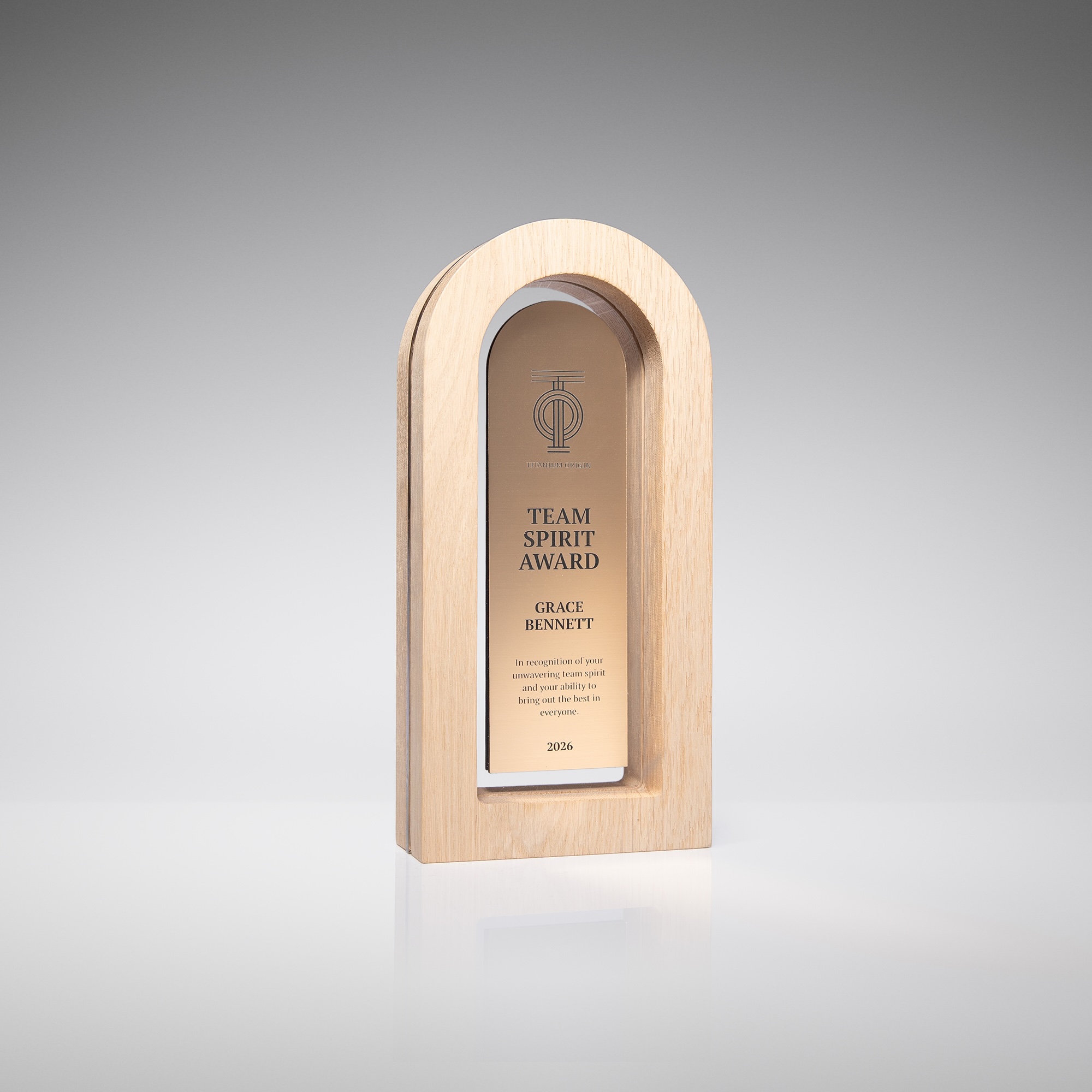 Custom Wooden Corporate Award