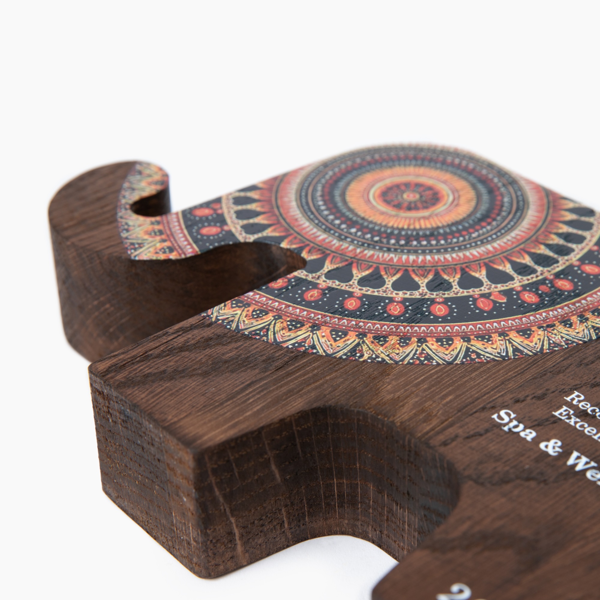 Personalized Wooden Elephant Award for Corporate Recognition