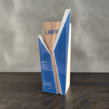 Personalized Oak and Acrylic Recognition Award