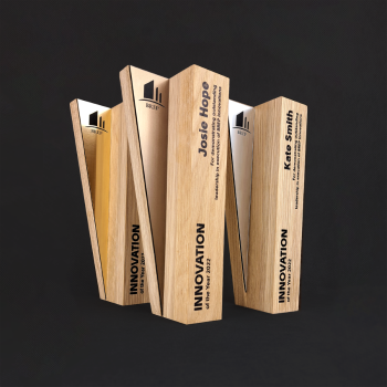 Custom wooden achievement award