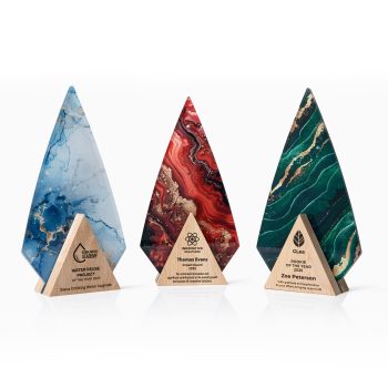 Personalized appreciation award for business partners and clients