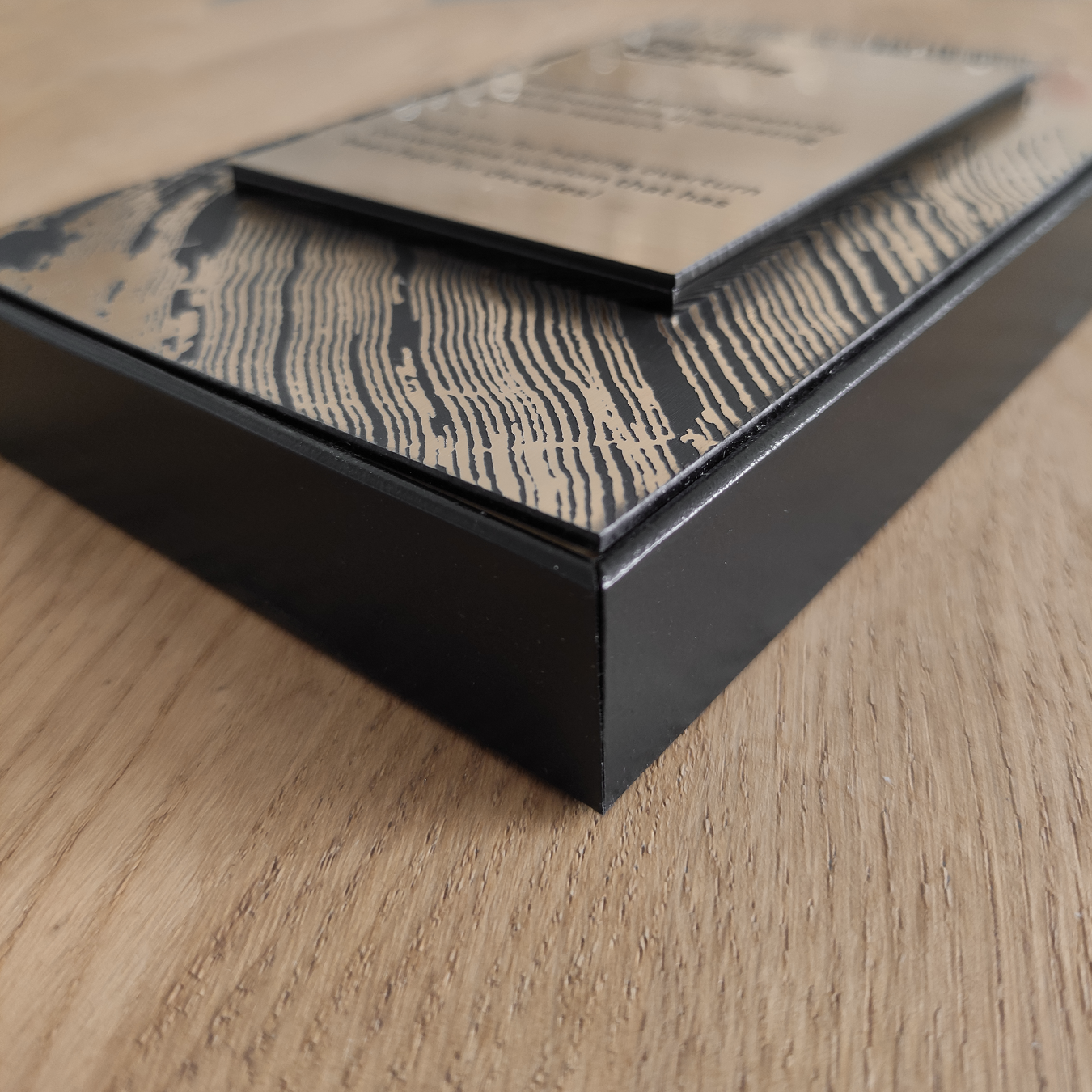 Personalized thank you plaque for employee recognition