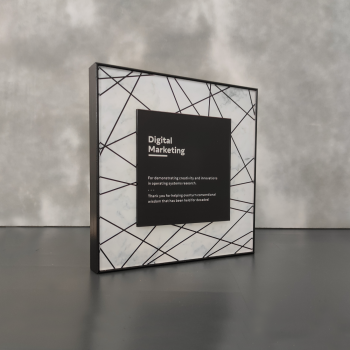 Personalized square business recognition award