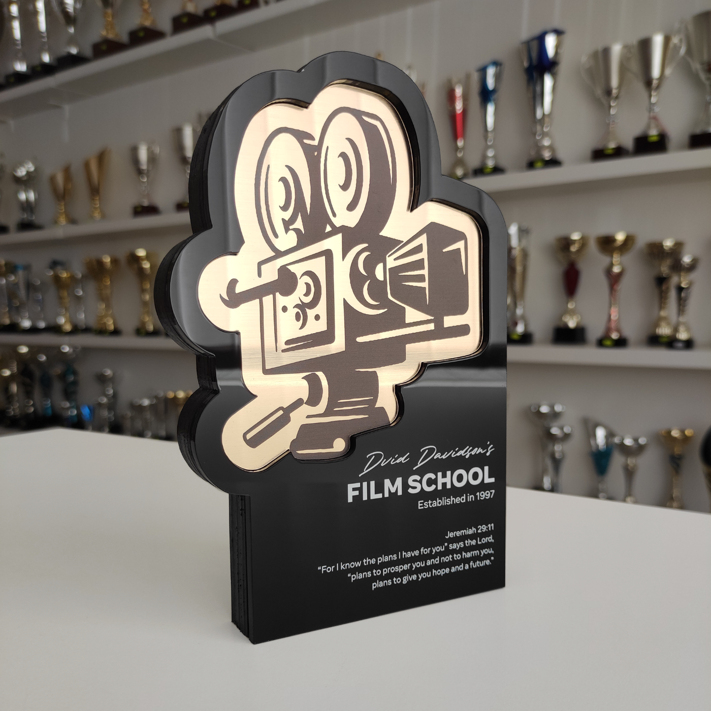 Custom cinema trophy