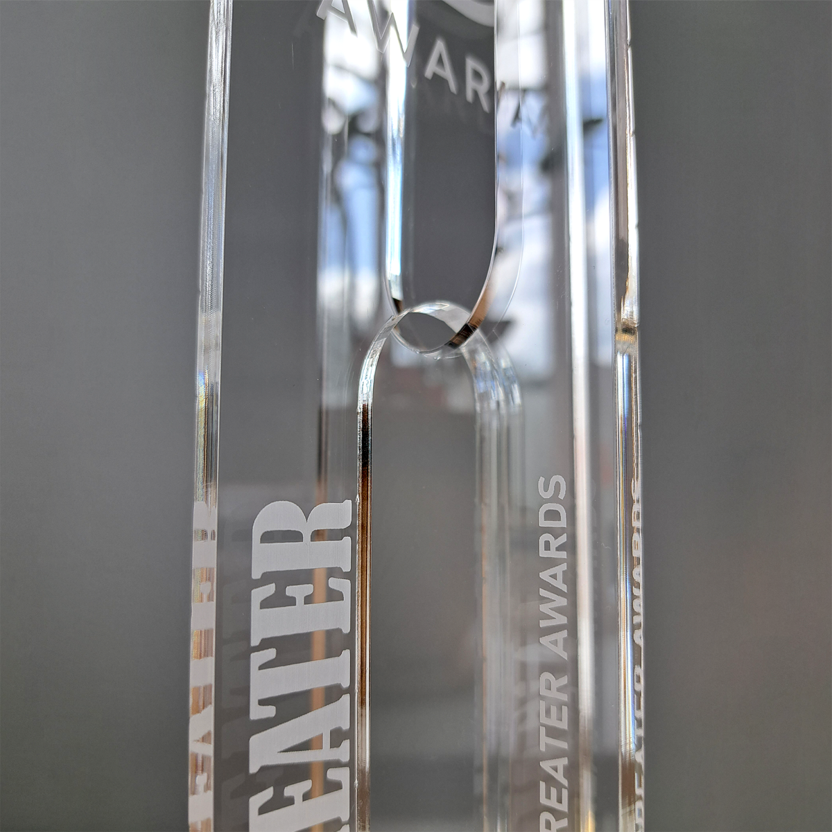 Personalized acrylic award