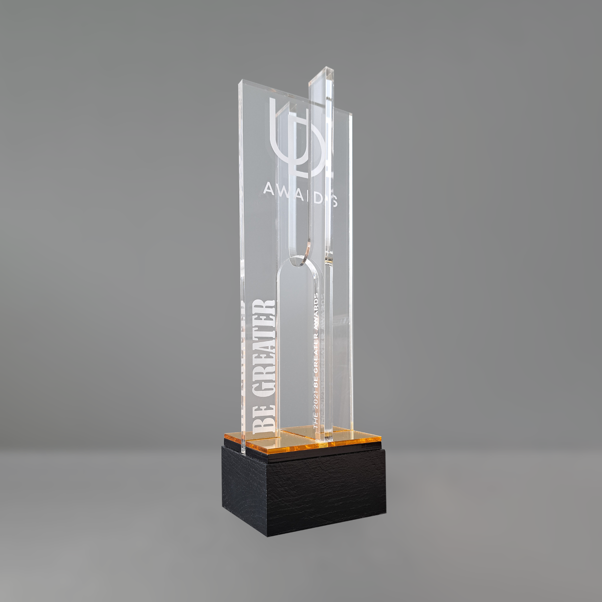 Clear acrylic award