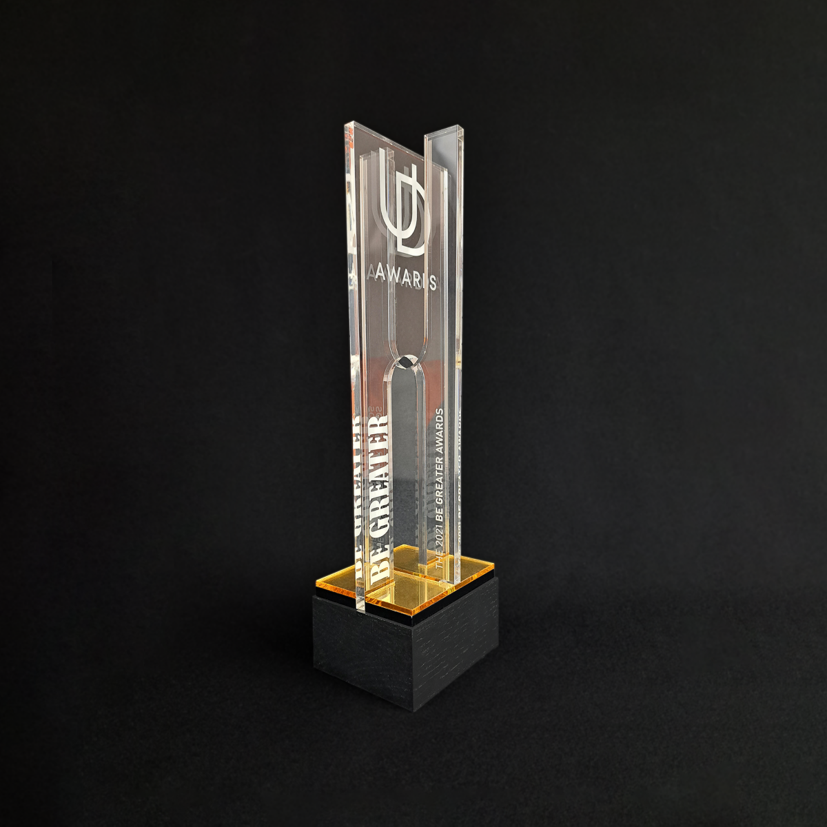 Modern Clear Acrylic Recognition Award