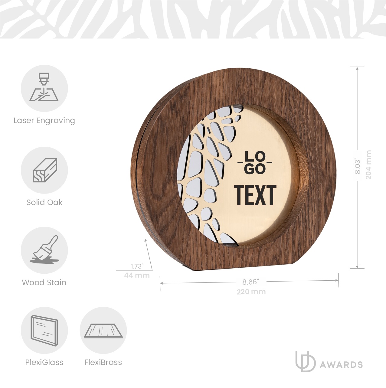 Personalized Corporate Wooden Award
