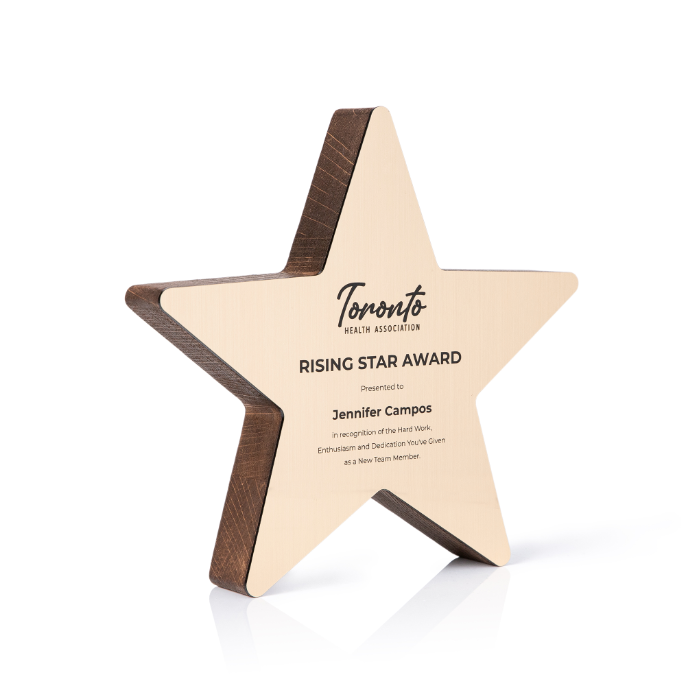 Custom achievement awards and recognition trophies