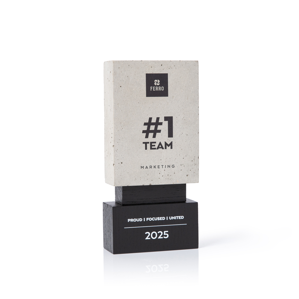 Custom concrete awards and trophies