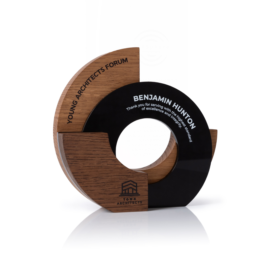 Custom wooden awards and trophies
